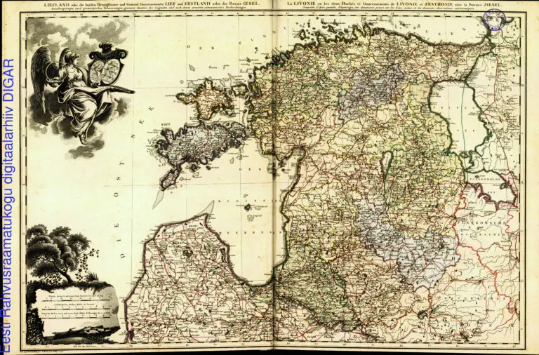 LIEFLAND...und EHSTLAND nebst der Provinz  ŒSEL,