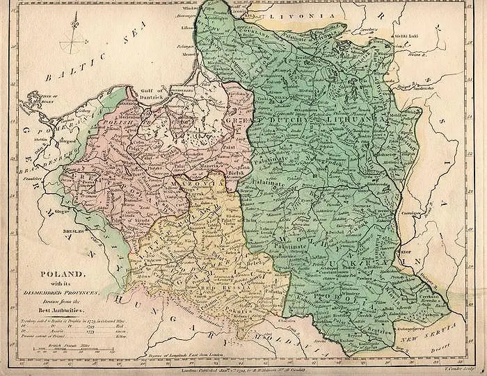 POLAND, with its Dismembered Provinces Drawn from the Best Authorities,
