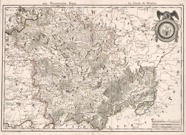 Atlas von Liefland, oder von den beyden Gouvernementern u. Herzogthümern Lief- und Ehstland, und der Provinz Oesel