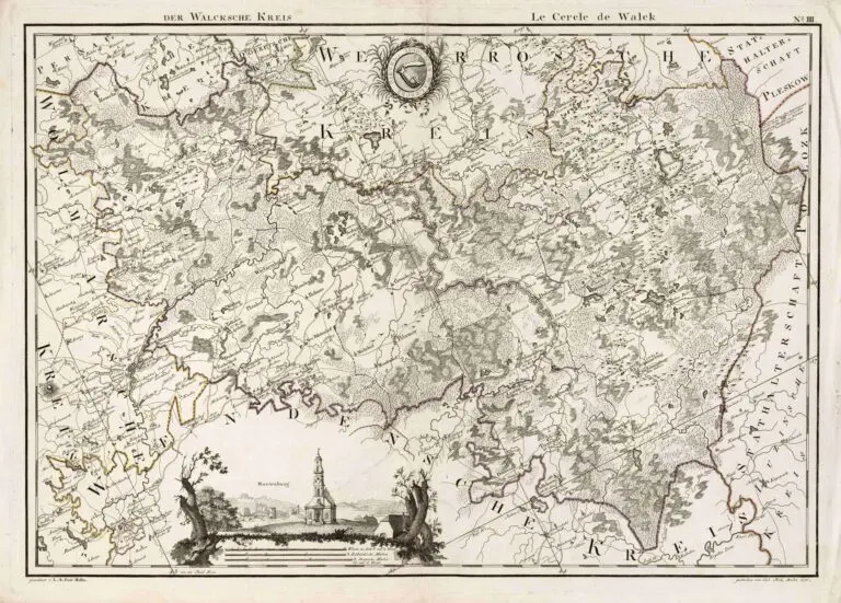 Atlas von Liefland, oder von den beyden Gouvernementern u. Herzogthümern Lief- und Ehstland, und der Provinz Oesel