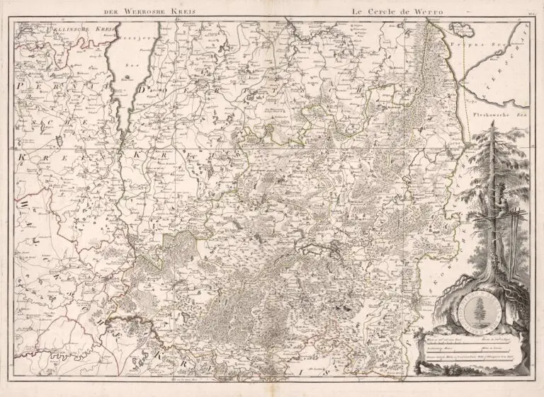 Atlas von Liefland, oder von den beyden Gouvernementern u. Herzogthümern Lief- und Ehstland, und der Provinz Oesel
