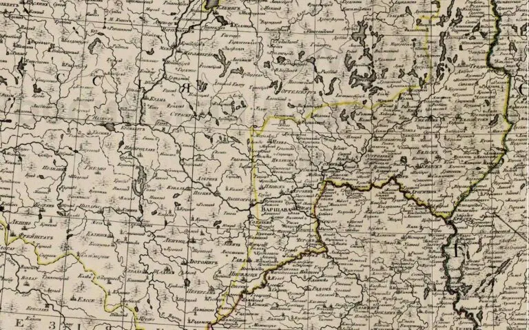 Part of Russia with neighboring powers