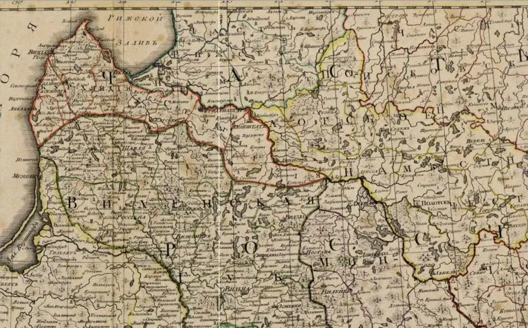Part of Russia with neighboring powers