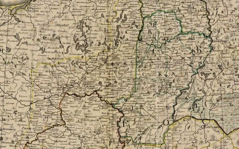 Part of Russia with neighboring powers
