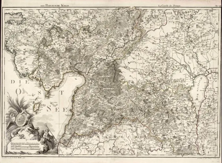 Atlas von Liefland, oder von den beyden Gouvernementern u. Herzogthümern Lief- und Ehstland, und der Provinz Oesel
