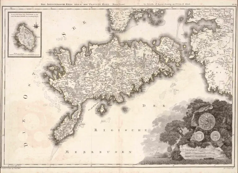 Atlas von Liefland, oder von den beyden Gouvernementern u. Herzogthümern Lief- und Ehstland, und der Provinz Oesel