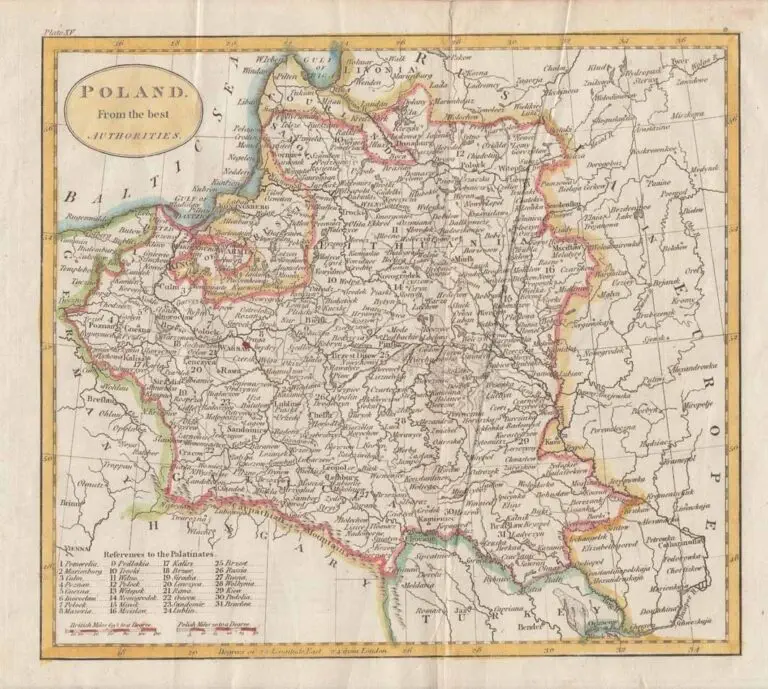 Map of POLAND. from the best Authorities.