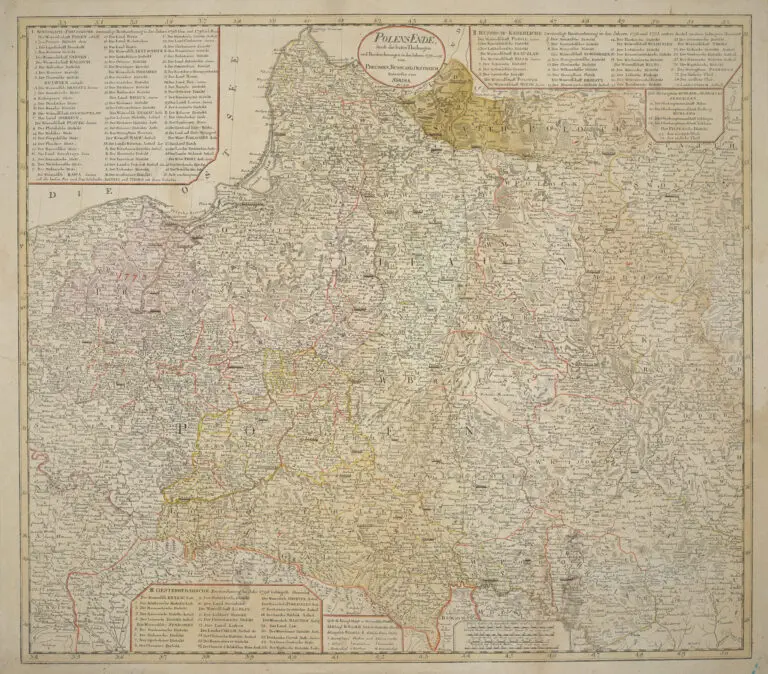 Polens Ende, durch die letzten Theilungen und Besitznehmungen in den Jahren 1793 und 95 von Preussen, Russland, Oestreich,