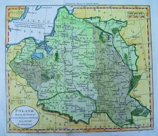 POLAND, Shewing the Claims of RUSSIA, PRUSSIA & AUSTRIA...,
