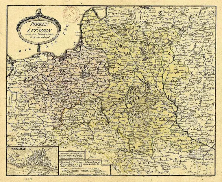 Pohlen und Litauen nach den Theilungs Jahren 1772, 1795, und 1796,