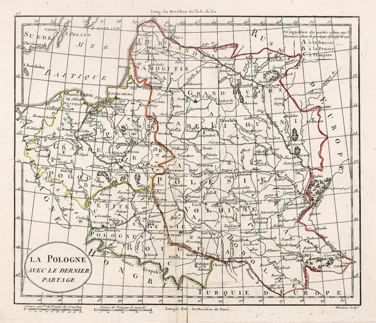 La Pologne avec dernier partage