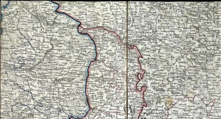 Carte du ciderant ROYAUME de POLOGNE /