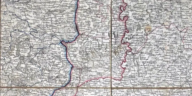 Carte du ciderant ROYAUME de POLOGNE /