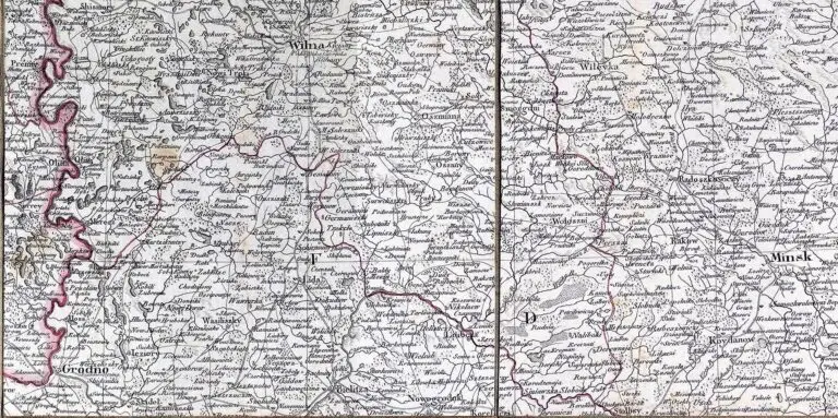 Carte du ciderant ROYAUME de POLOGNE /