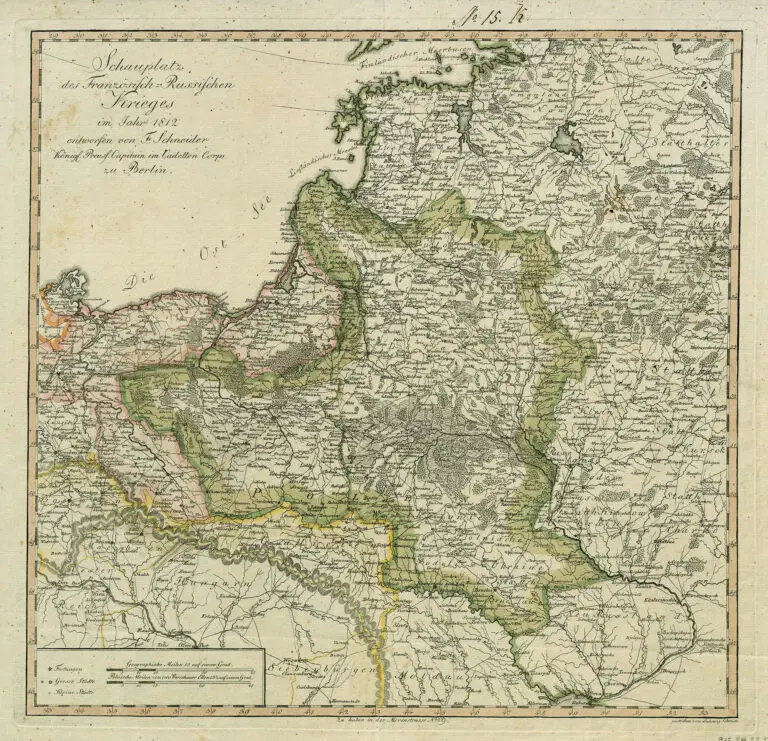 Schauplatz des Französisch-Russischen Krieges im Jahr 1812,