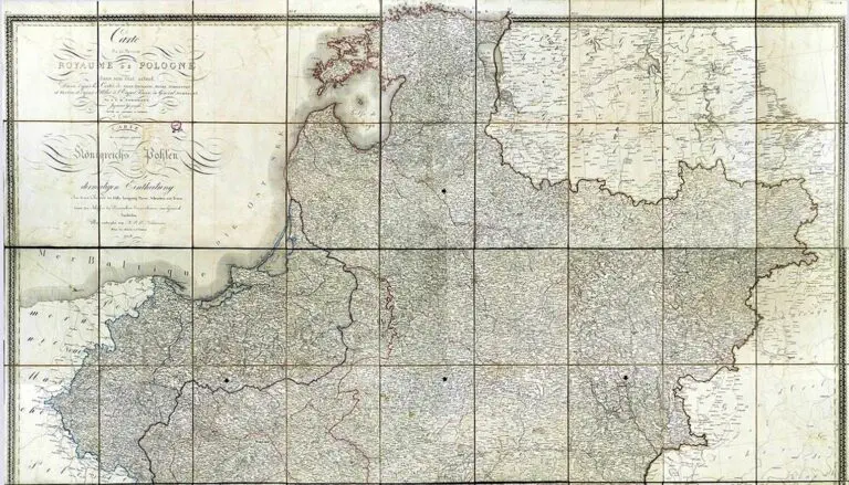 Carte du ciderant ROYAUME de POLOGNE /