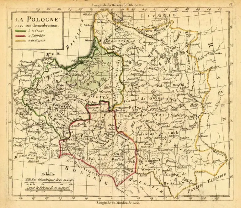 La Pologne, avec ses démembremens.