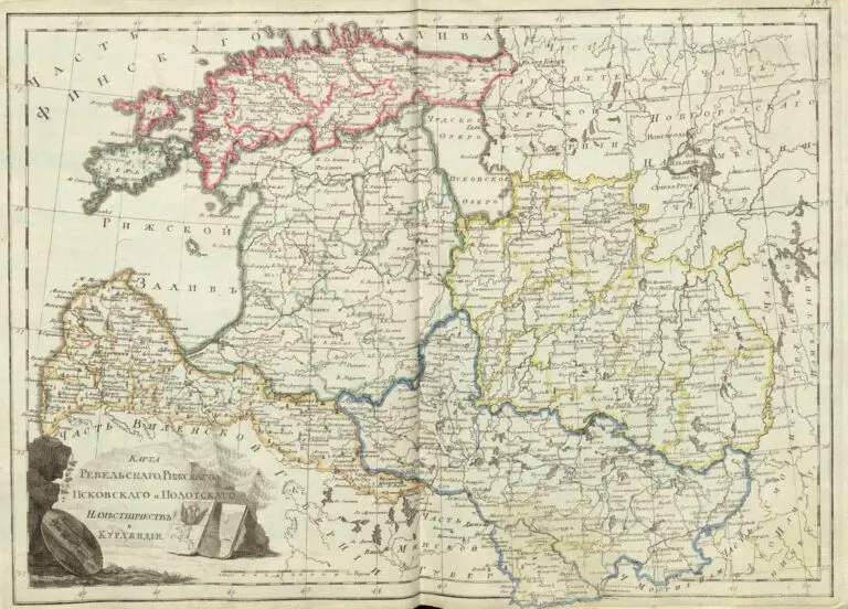 Atlas of Russia: The guberniyas of Estonia, Livonia, Courland, Vitebsk and Polotsk