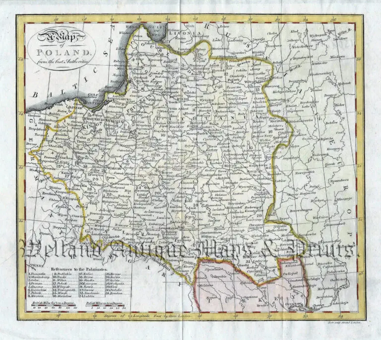 A Map of Poland from the best Authorities,