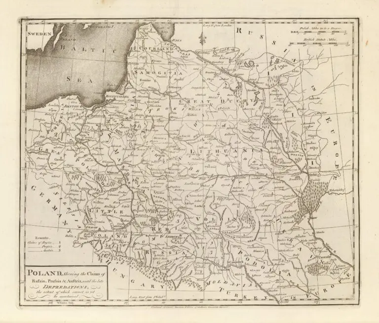 POLAND, Shewing the Claims of Russia, Prussia & Austria...,