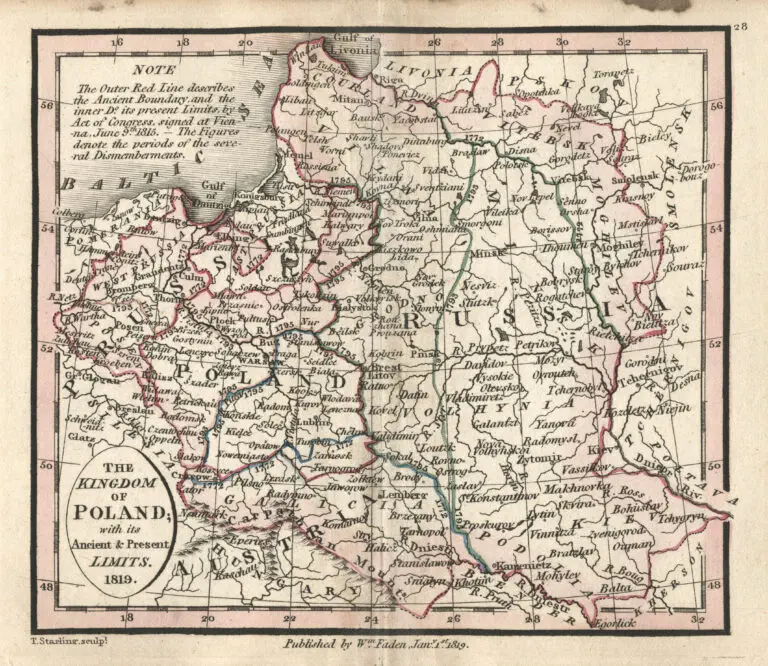 The Kingdom of Poland with its Ancient & Present Limits,