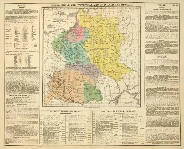 Map of Poland, Prussia and Hungary..,