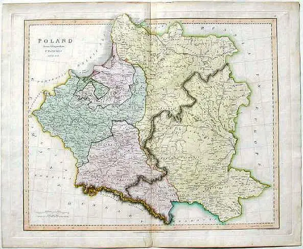 POLAND Drawn and Engraved for Playfair
