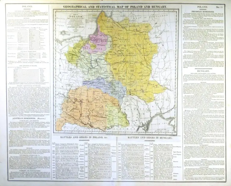 Map of Poland, Prussia and Hungary..,