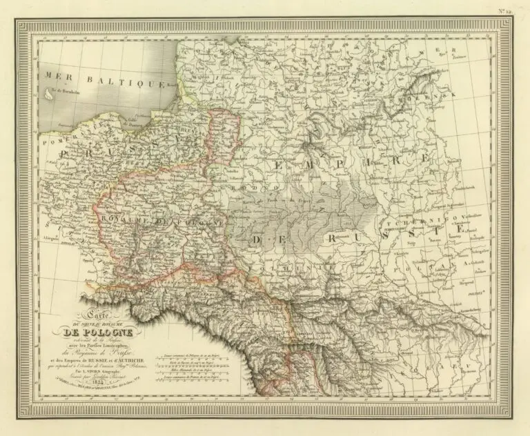 Carte du Nouveau Royaume de Pologne...