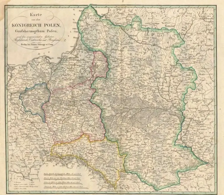 Karte von dem KÖNIGREICH POLEN...,