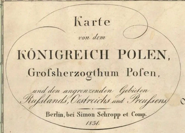 Karte von dem KÖNIGREICH POLEN...,