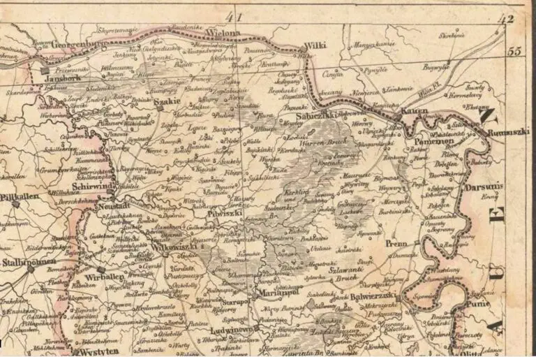 Special- Karte Des Königreichs Polen Nebst einem Theile von Ostpreussen, Lithauen,