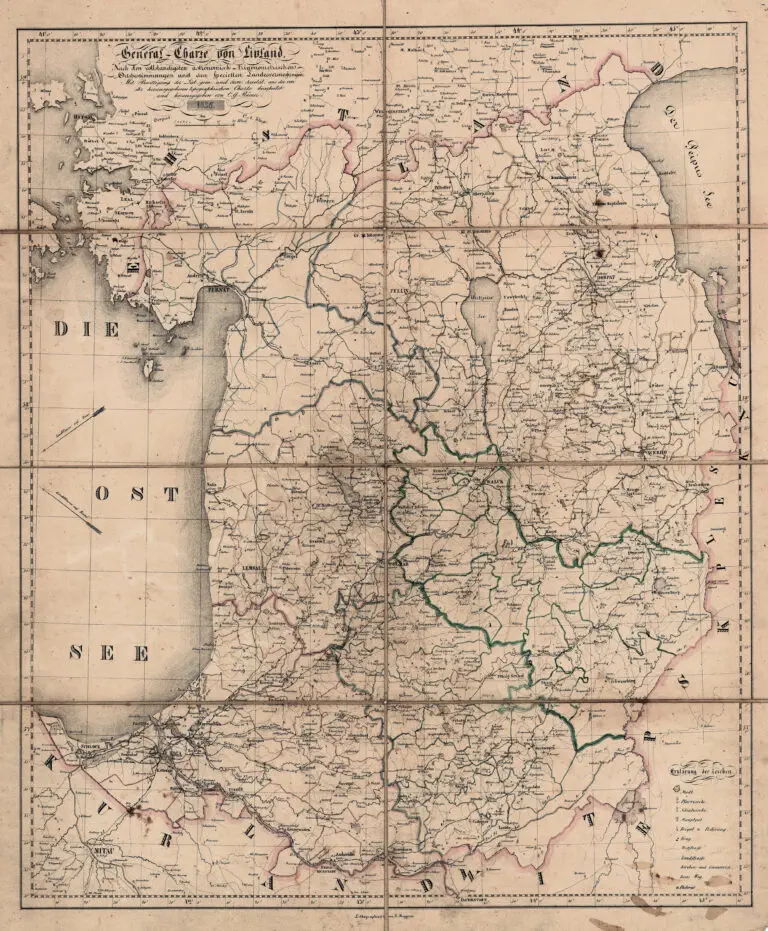 General- Charte von Livland,