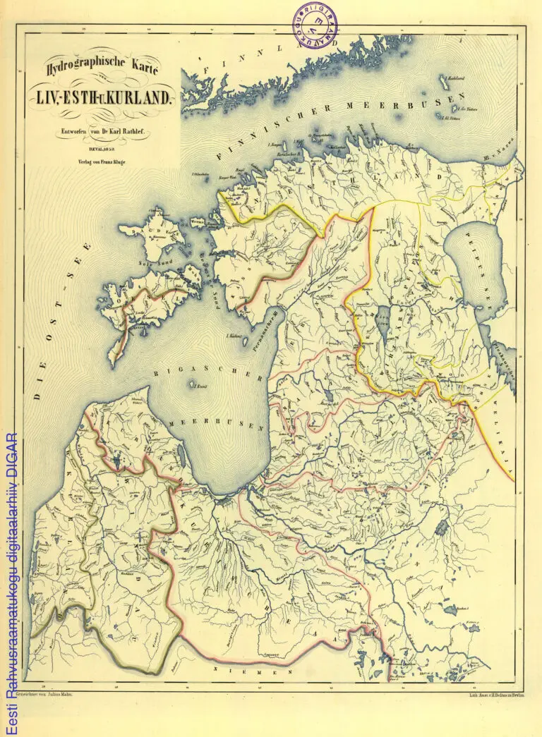 Hydrographische Karte Liv-, Esth.- u. Kurland,