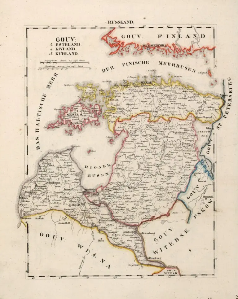 Esthland, Livland, Kurland