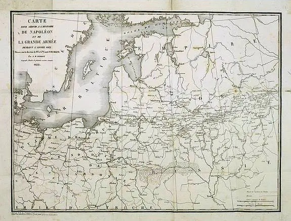 Carte ...de Napoleon et de la Grande Armee...,