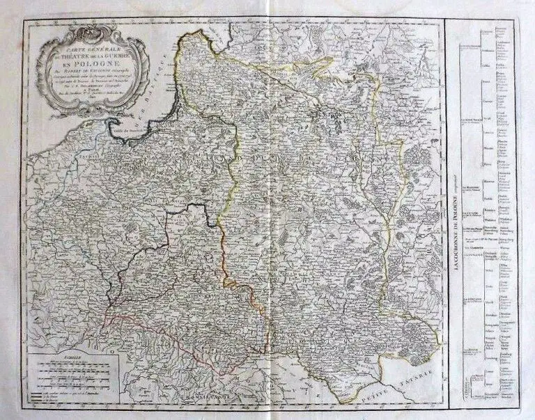 CARTE GENERALE...POLOGNE,