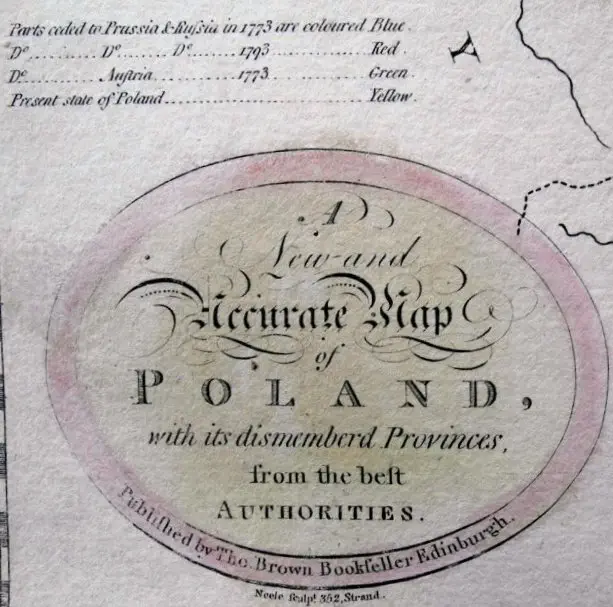 A New and Accurate Map of Poland with its dismemberd Provinces...