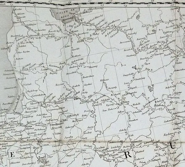 folding map of Central Europe
