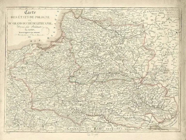 Carte des Etats de Pologne et du Grand-Duche de Lithuanie...