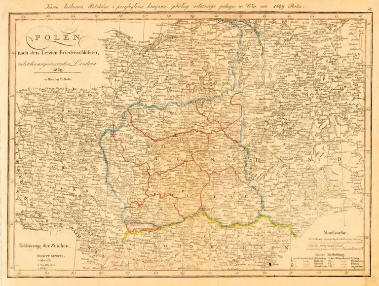 Polen nach den Letzten Friedenschlüssen, nebst den angränzenden Ländern,