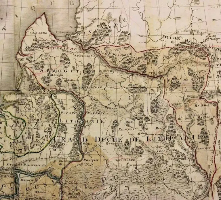 Carte Générale de la Pologne avec ses differens Démembremens par les Puissances Partageantes en 1773 et 1795,