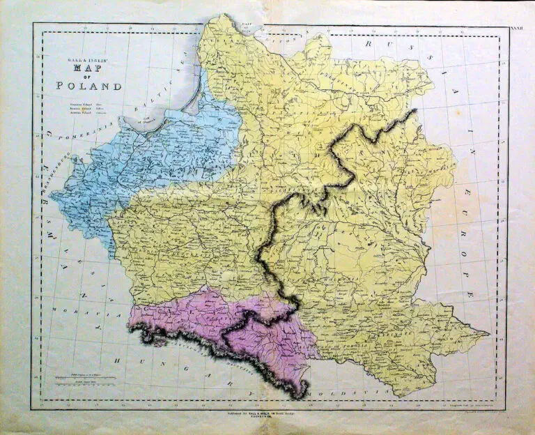 MAP OF POLAND,