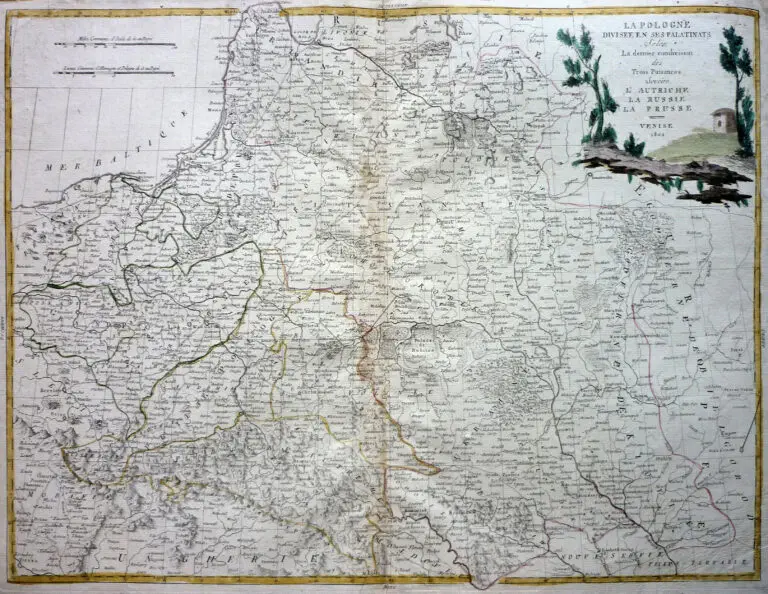 La Pologne divisée en ses Palatinats Selon la dernier Condi vision des trois Puisances Sovoire l