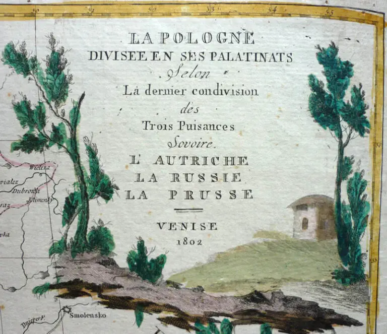 La Pologne divisée en ses Palatinats Selon la dernier Condi vision des trois Puisances Sovoire l