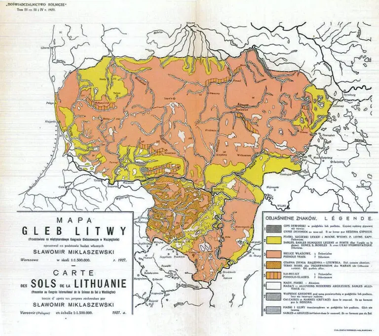 Mapa Gleb Litwy