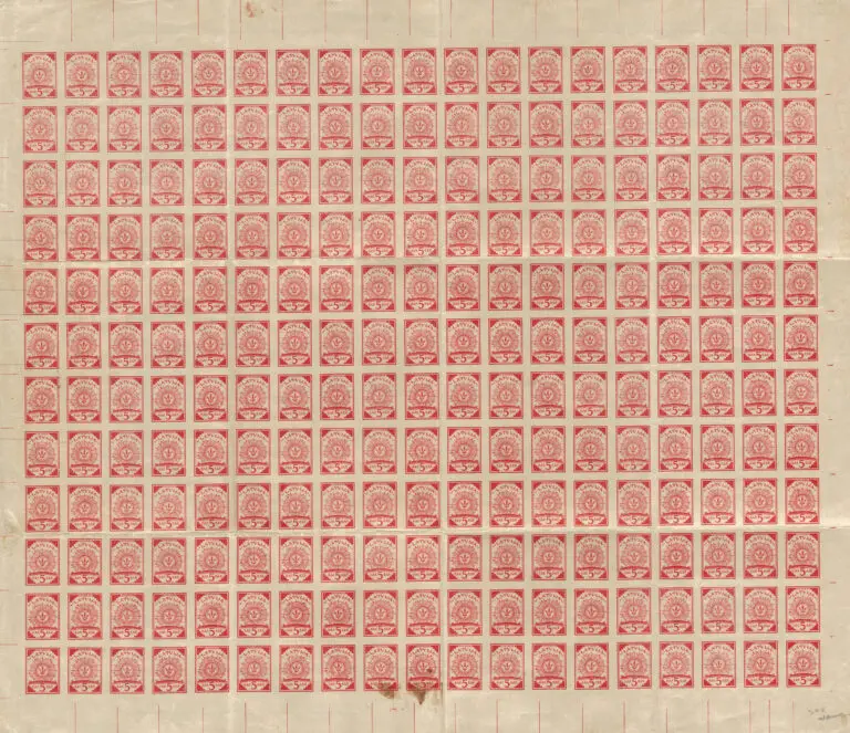 Stamps on verso