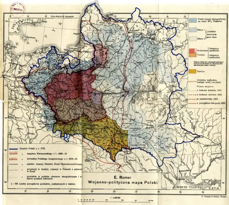 Wojenno-politczna mapa Polski