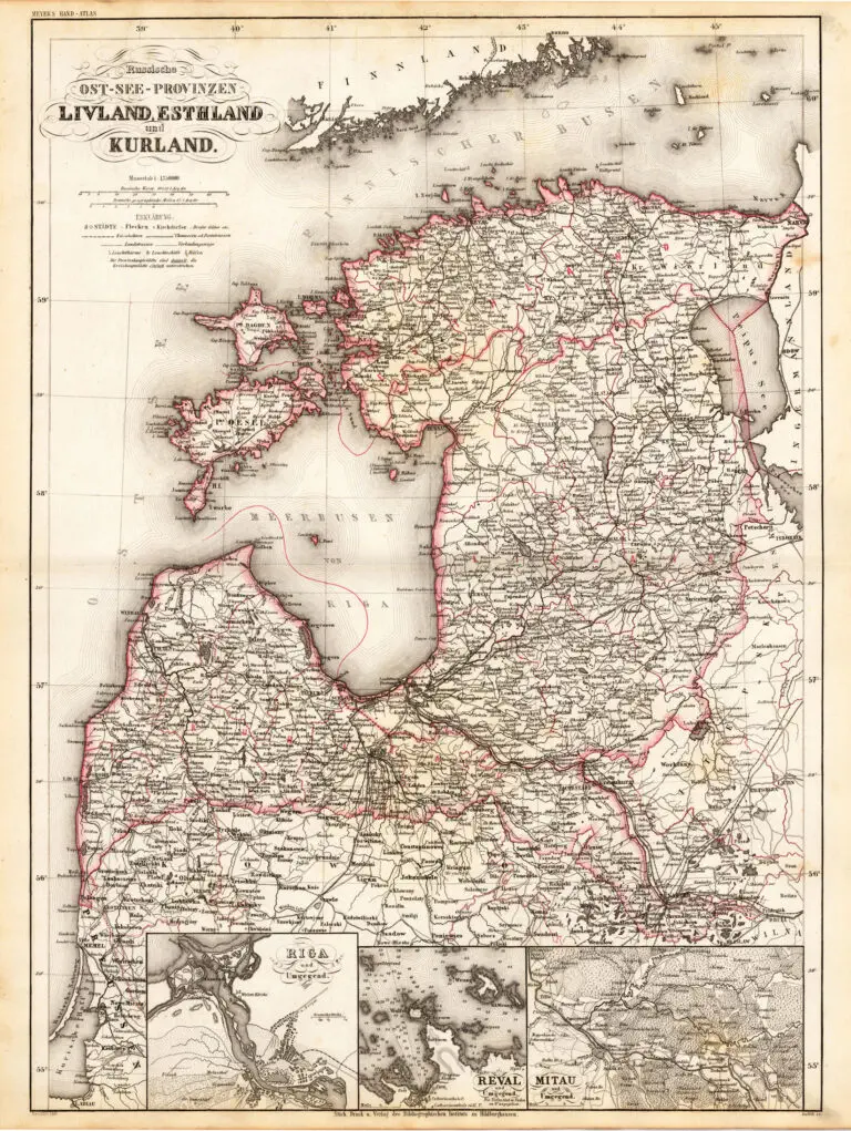 Die Russischen Ost-See-Provinzen Livland Ehstland und Kurland,