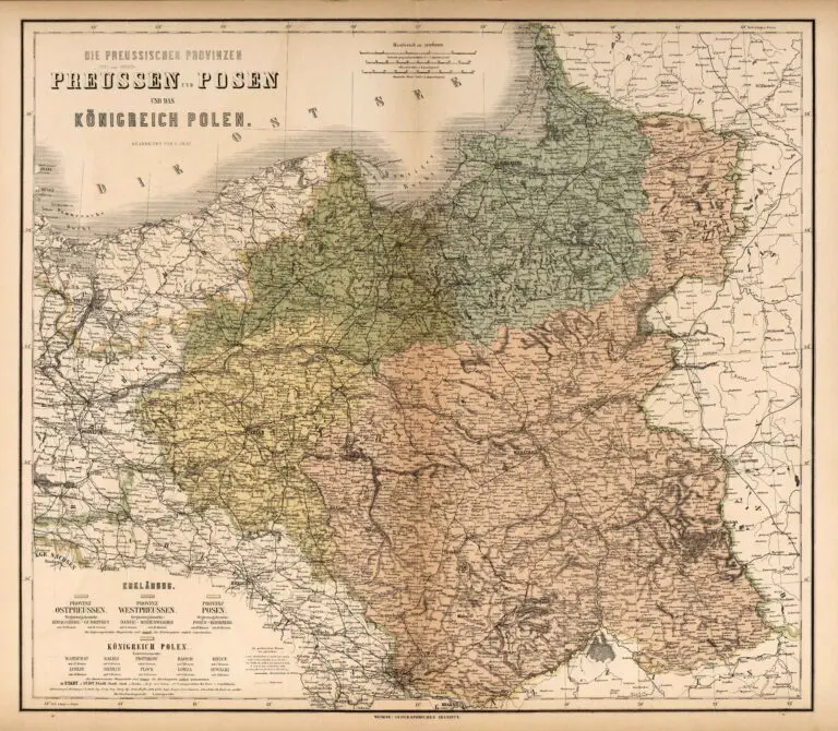 Die Preussischen Provinzen Preussen und Posen und das Königreich Polen,
